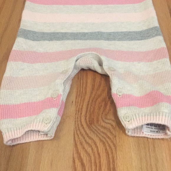 BabyGap Stripped Garter One Piece - Picture 3 of 4